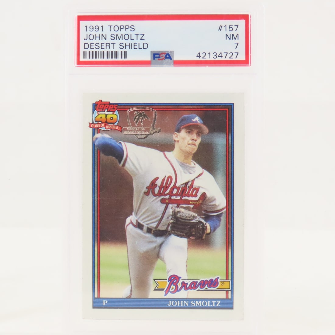 3 PSA 1991 Topps Desert Shield Baseball cards - 6