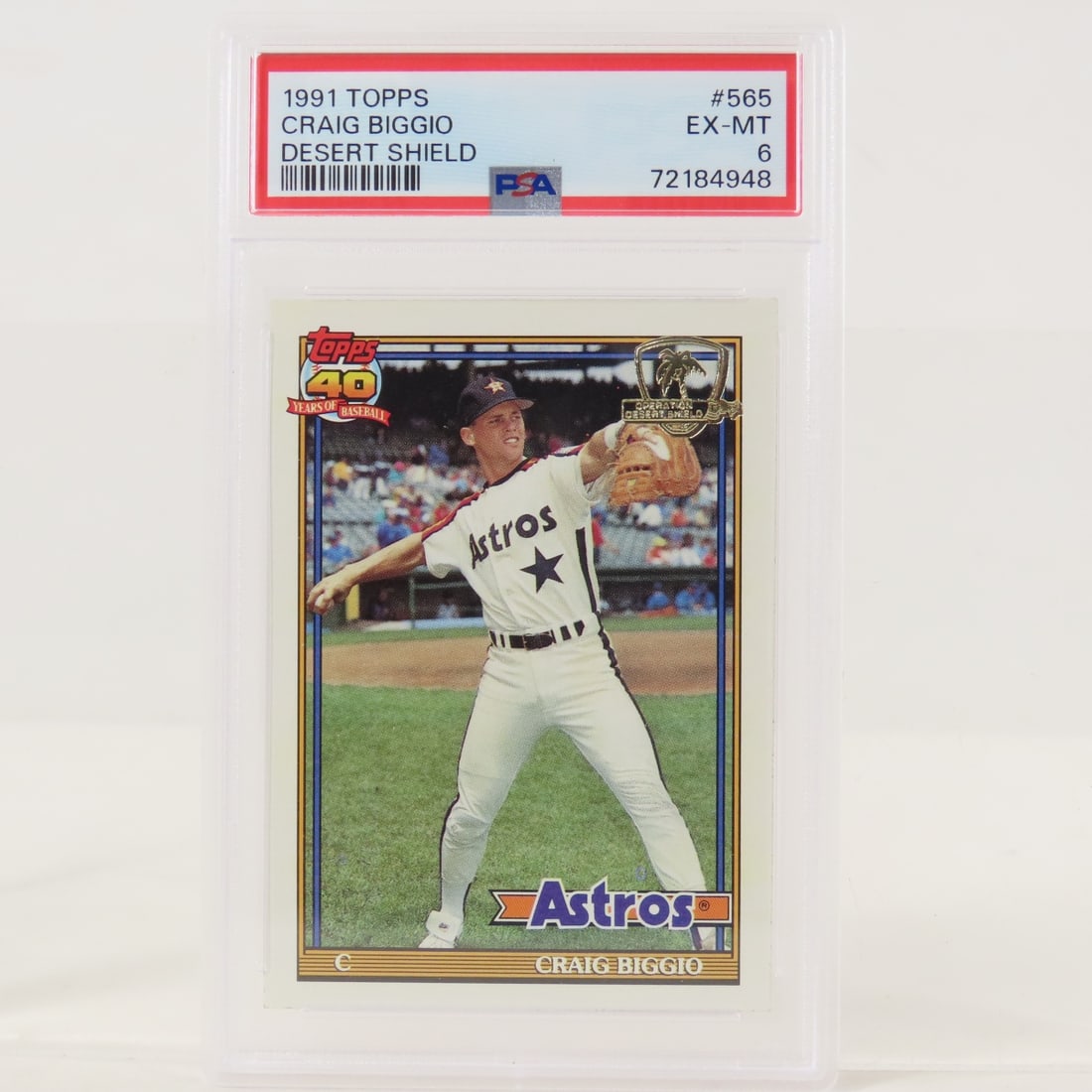 4 PSA 1991 Topps Desert Shield Baseball cards - 4