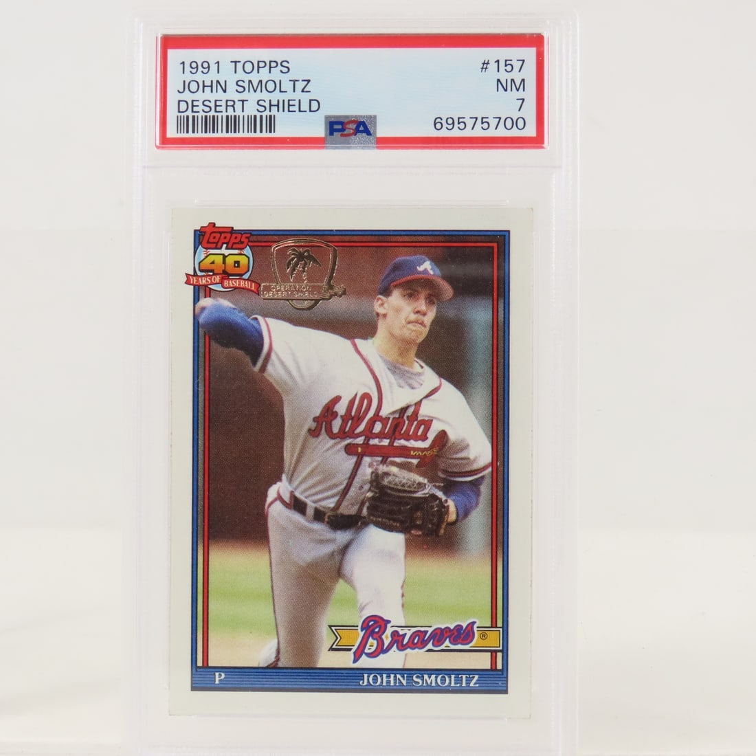 4 PSA 1991 Topps Desert Shield Baseball cards - 8