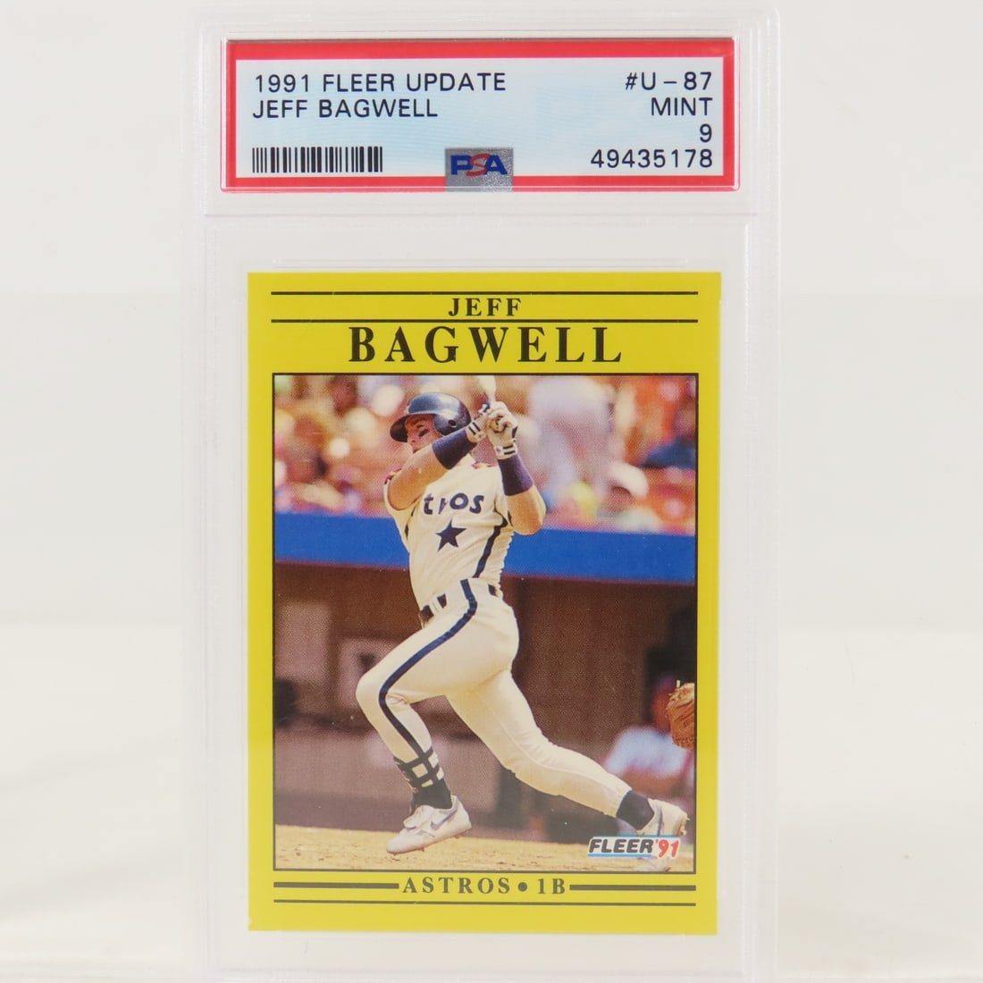 3 PSA Graded Jeff Bagwell Cards 1991 RC-1992 PSA 9 - 2