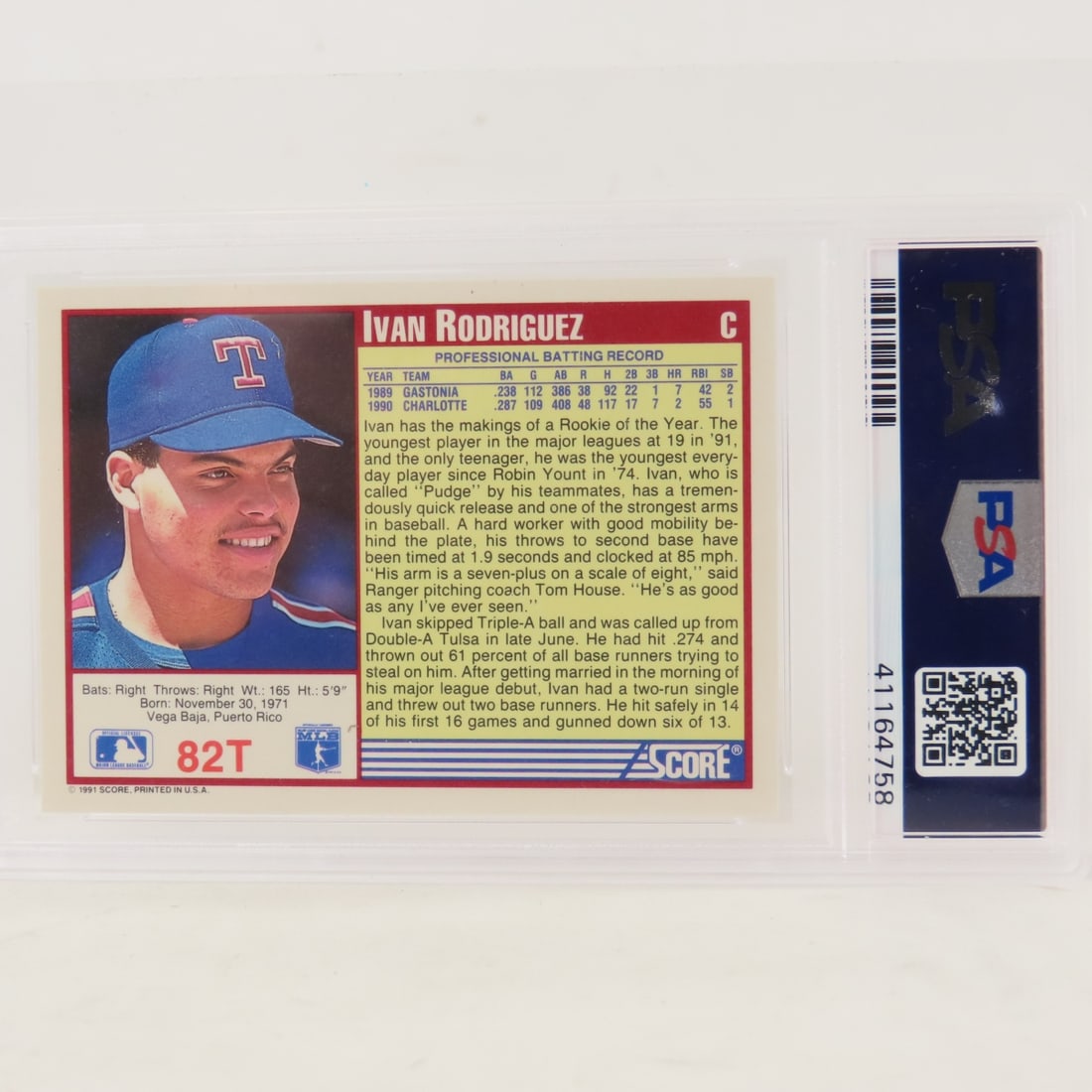 4 PSA 9 Graded Baseball Cards 1991 & 1992 - 9