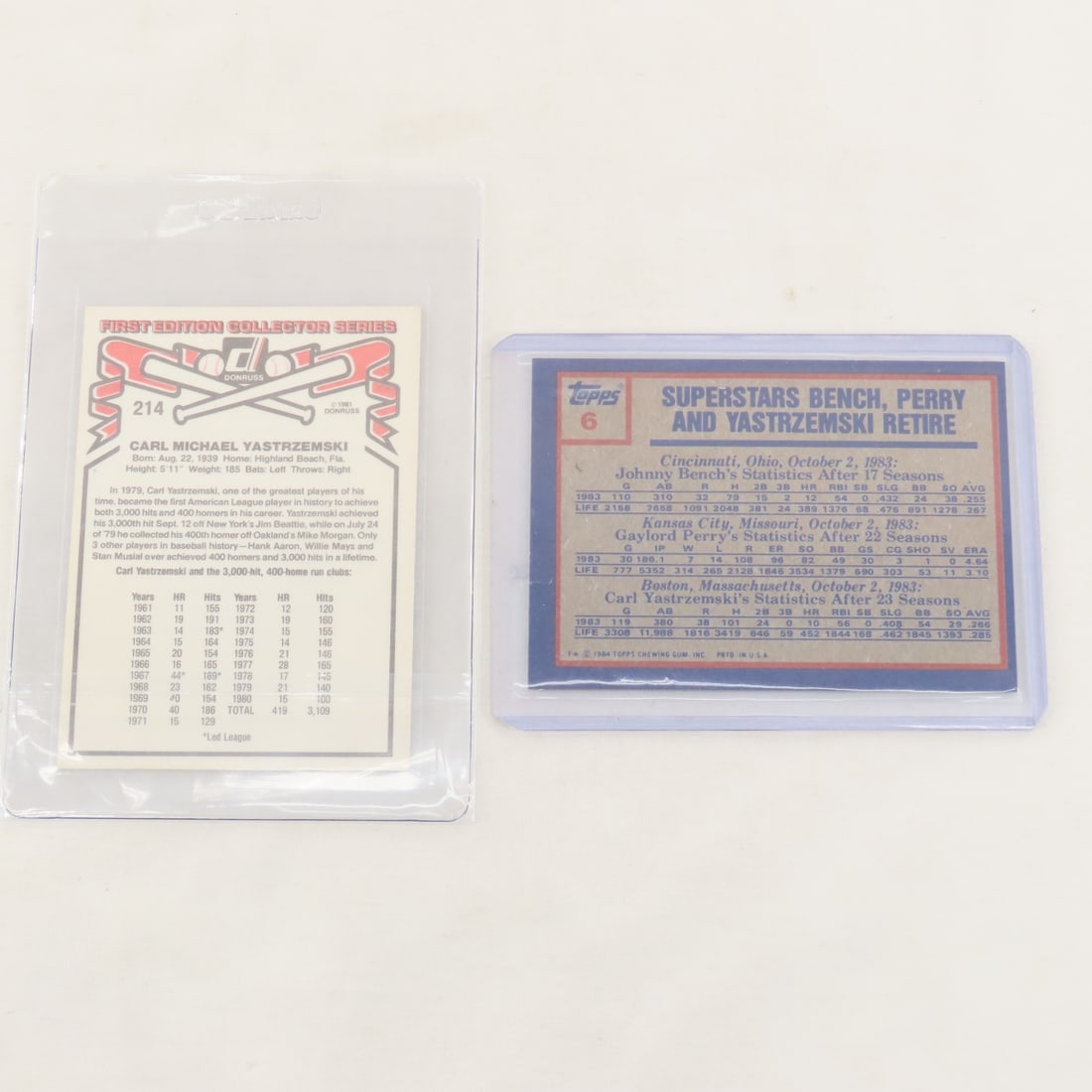 26 1960s-1980s Carl Yastrzemski Baseball Cards - 11