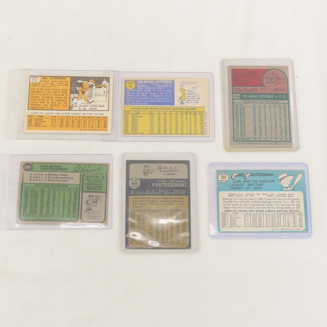 26 1960s-1980s Carl Yastrzemski Baseball Cards - 3