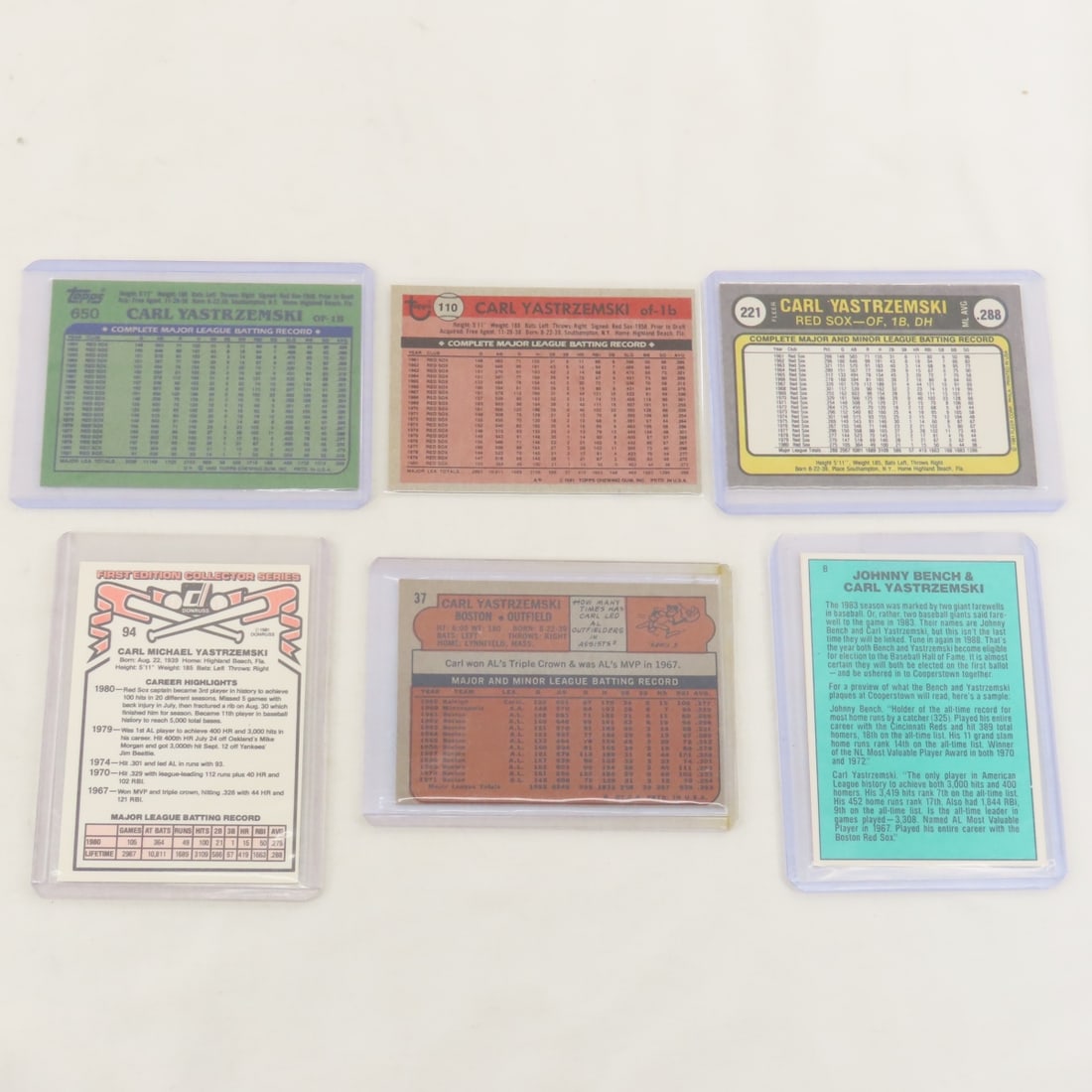 26 1960s-1980s Carl Yastrzemski Baseball Cards - 9