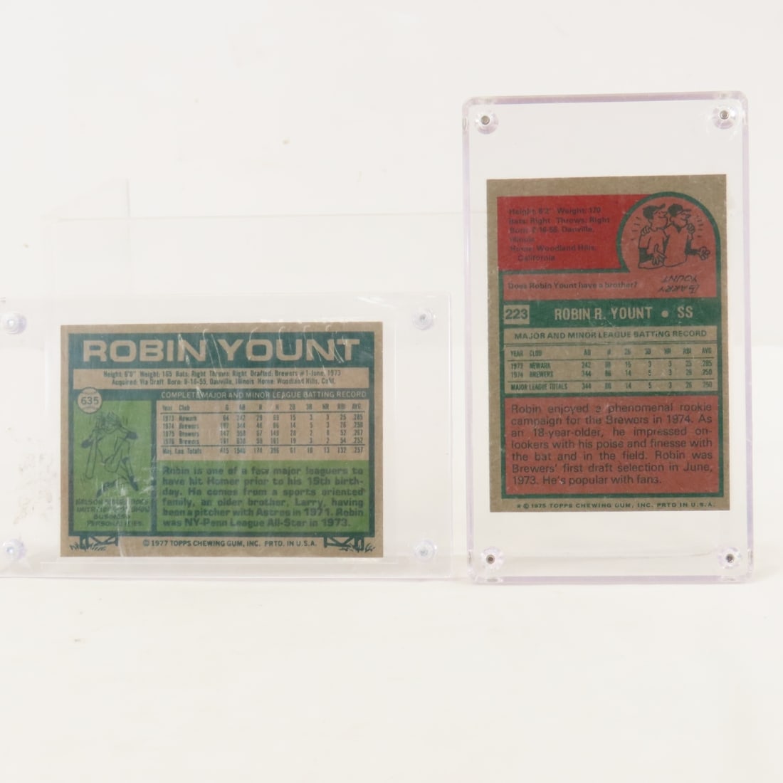 13 Robin Yount Baseball Cards including Rookie - 3