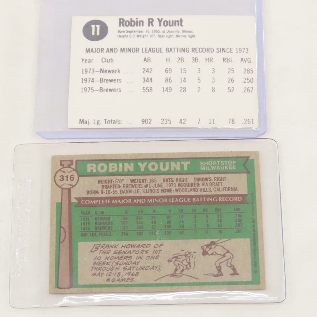 13 Robin Yount Baseball Cards including Rookie - 5