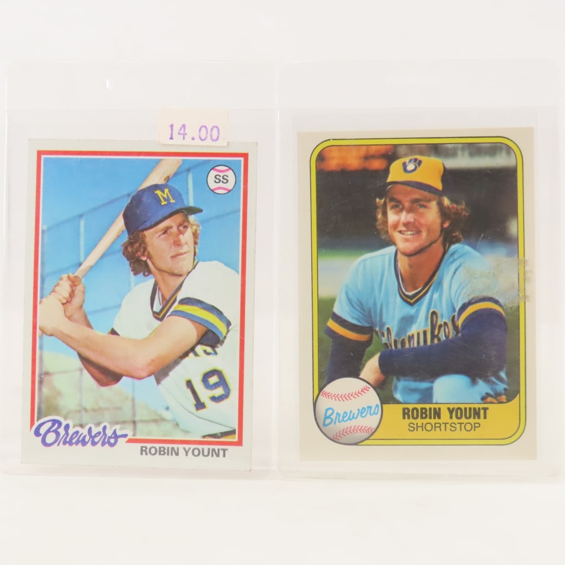 13 Robin Yount Baseball Cards including Rookie - 6