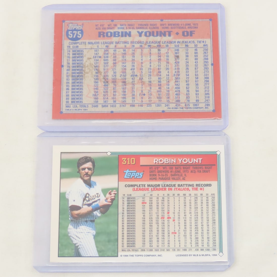 13 Robin Yount Baseball Cards including Rookie - 9