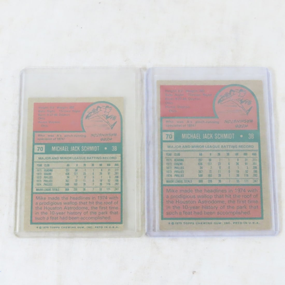 12 Mike Schmidt Baseball Cards Including Rookie - 7