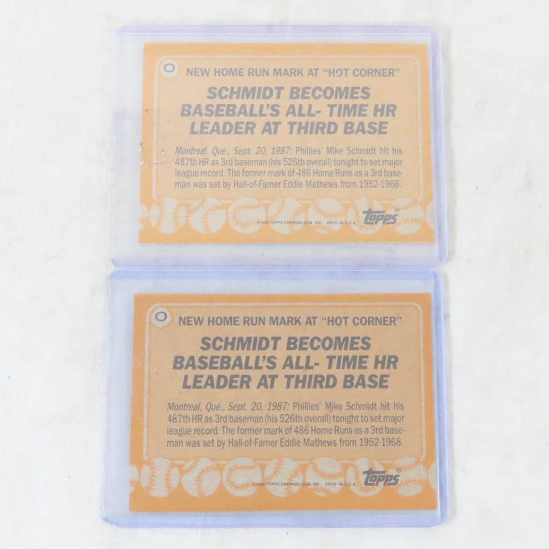 12 Mike Schmidt Baseball Cards Including Rookie - 5