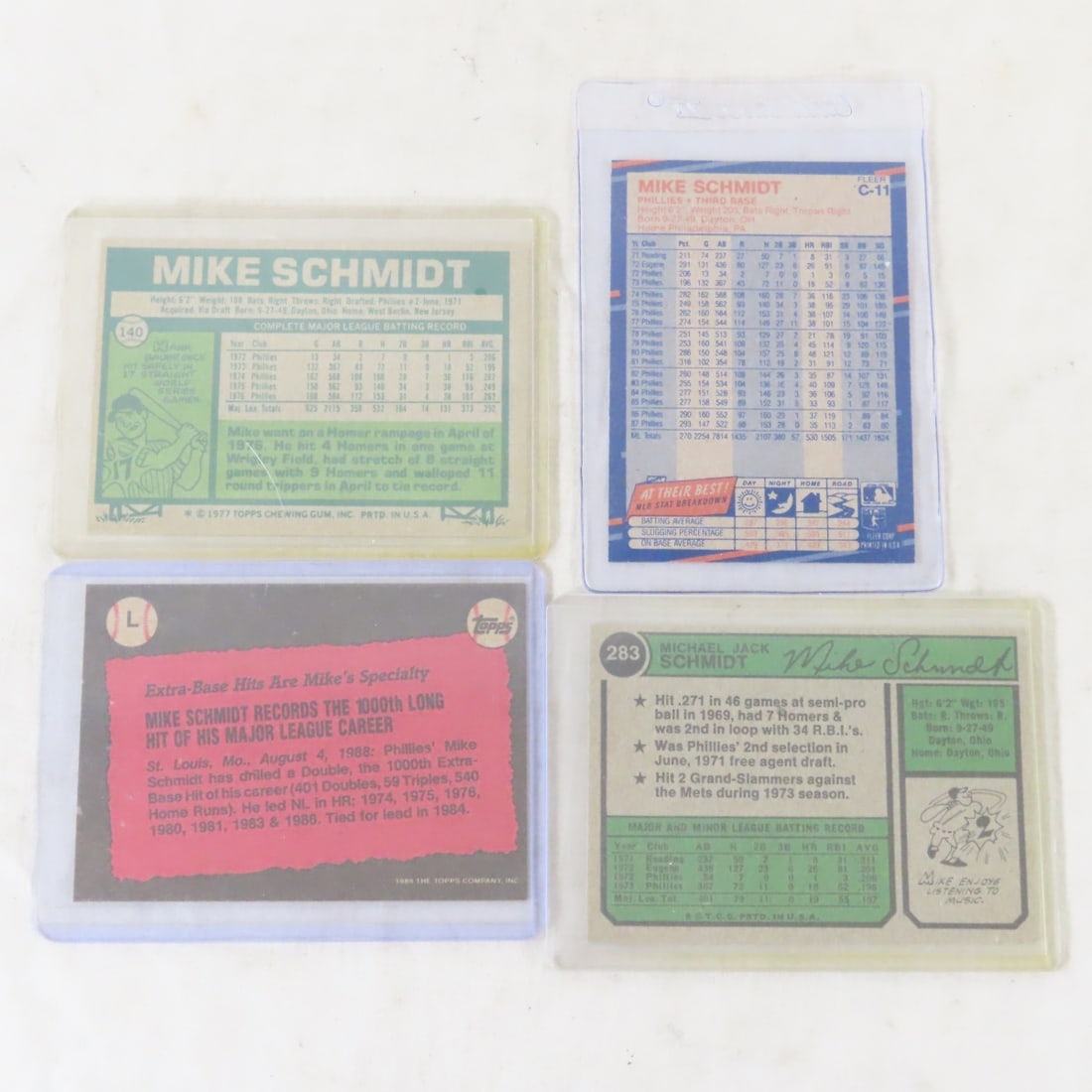 12 Mike Schmidt Baseball Cards Including Rookie - 7
