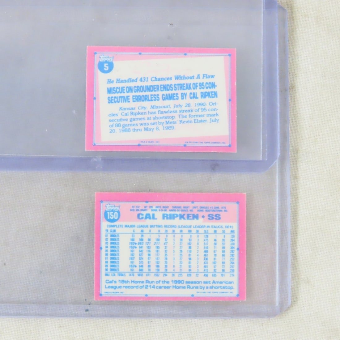 24 Cal Ripken Jr Baseball Cards including Rookies - 14