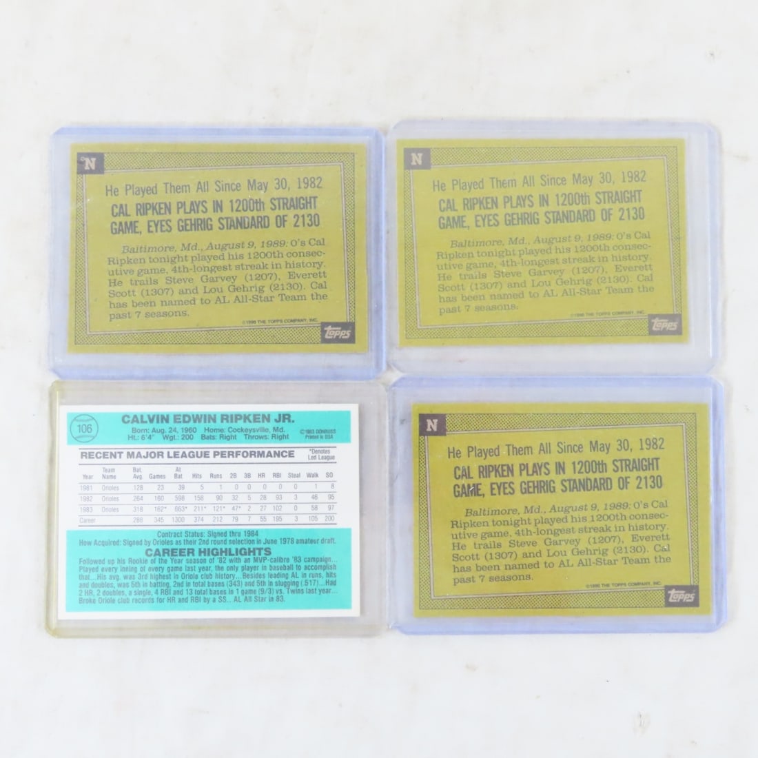 24 Cal Ripken Jr Baseball Cards including Rookies - 5