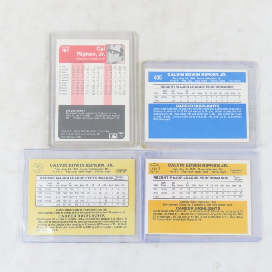 24 Cal Ripken Jr Baseball Cards including Rookies - 7