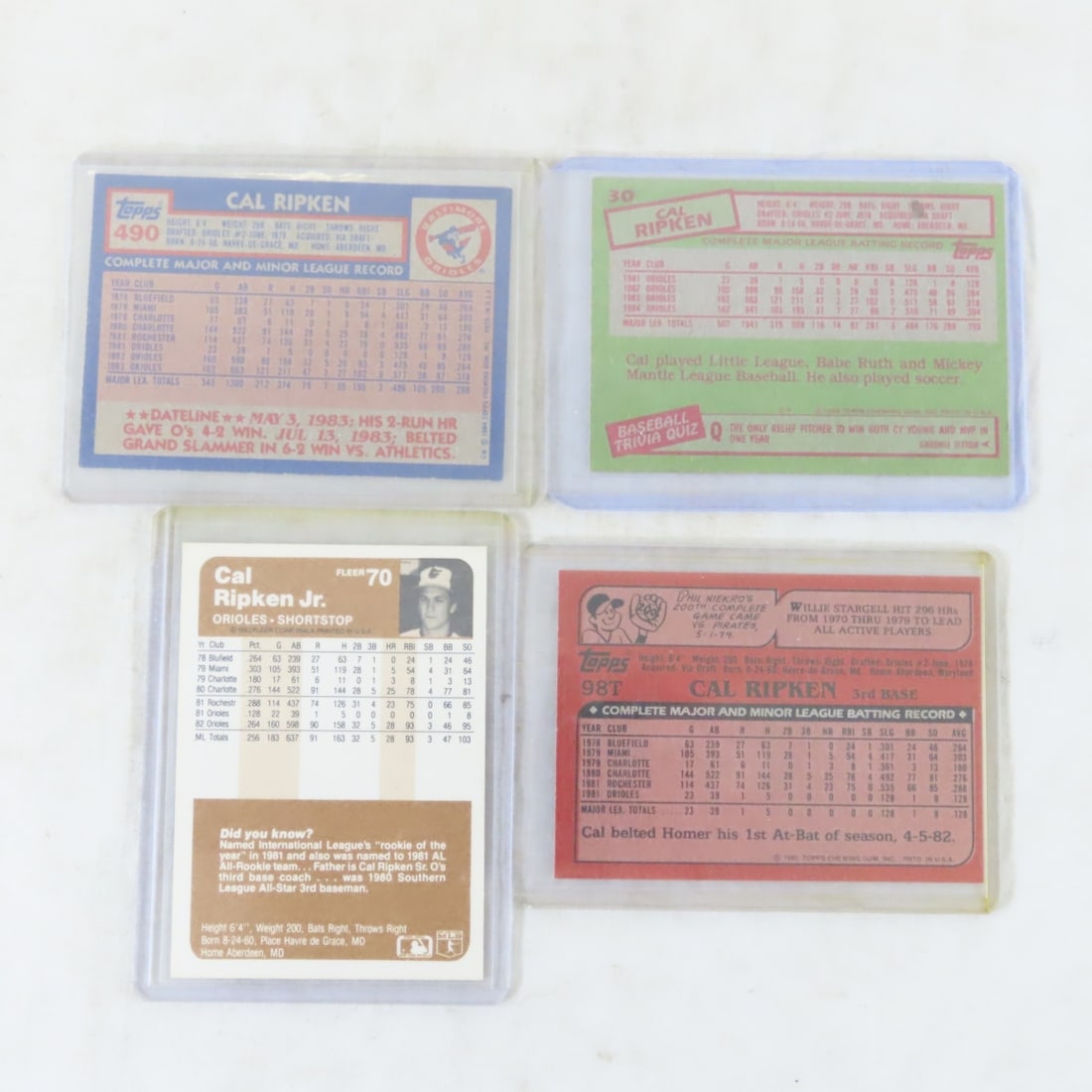 24 Cal Ripken Jr Baseball Cards including Rookies - 9