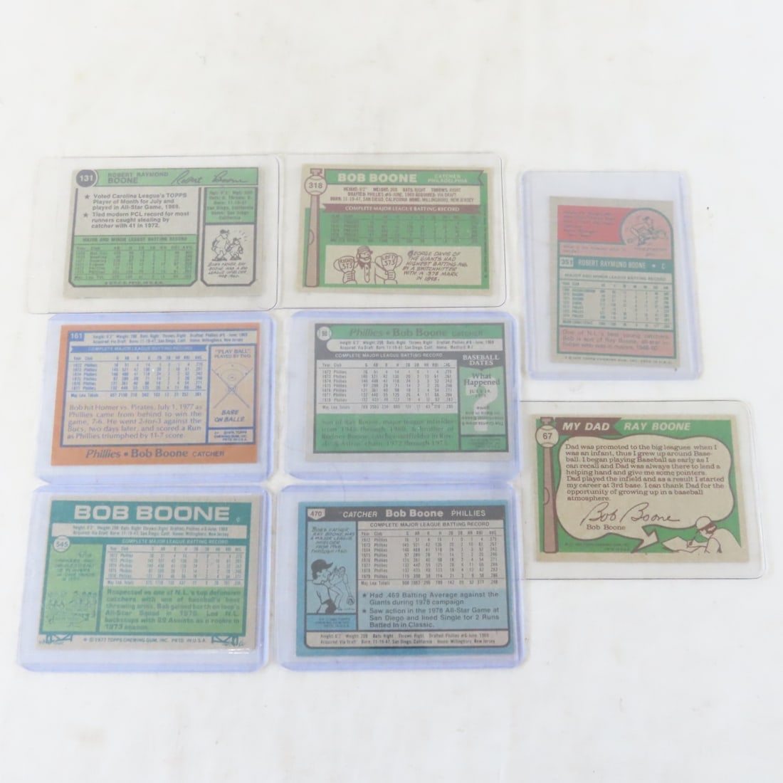 70+ Bob Boone 1970s & 80s Baseball Cards - 3