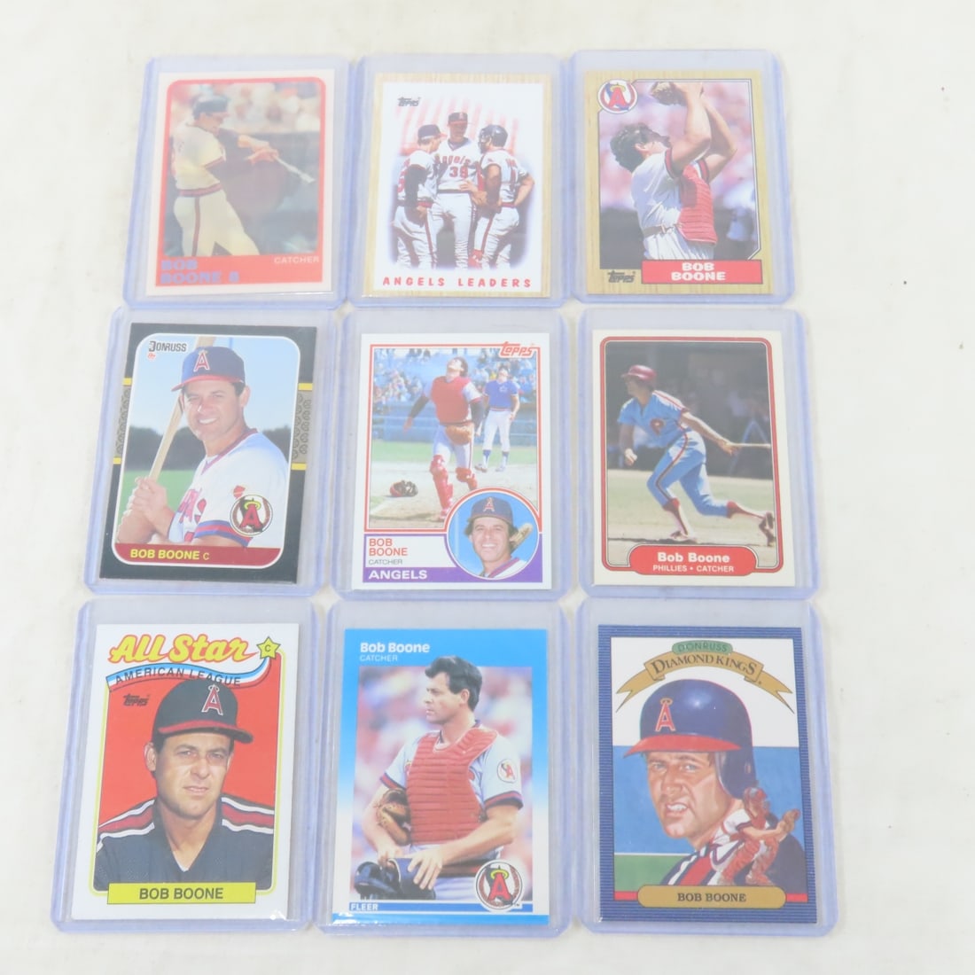 70+ Bob Boone 1970s & 80s Baseball Cards - 9