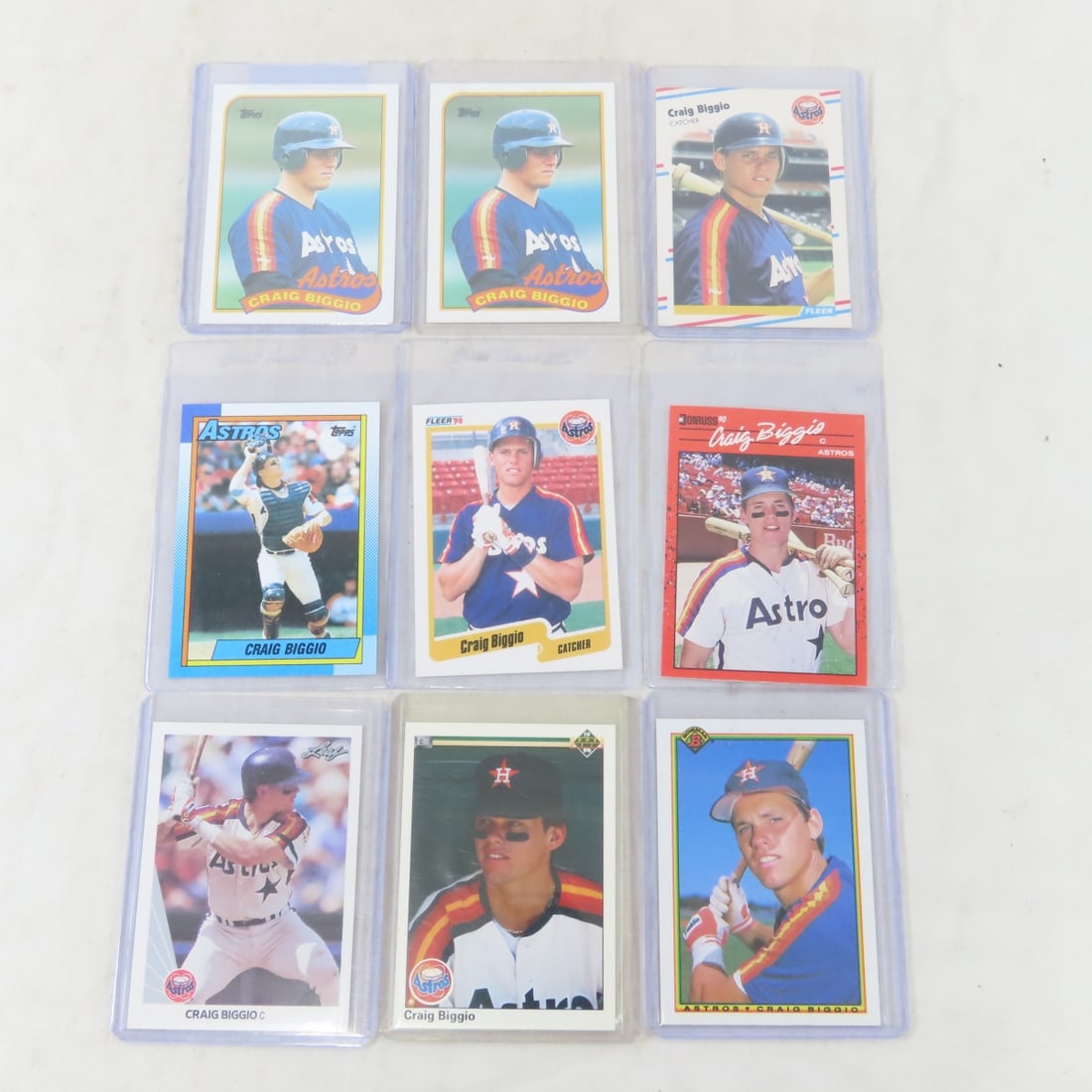 35 Craig Biggio Baseball Cards Including Rookies - 2