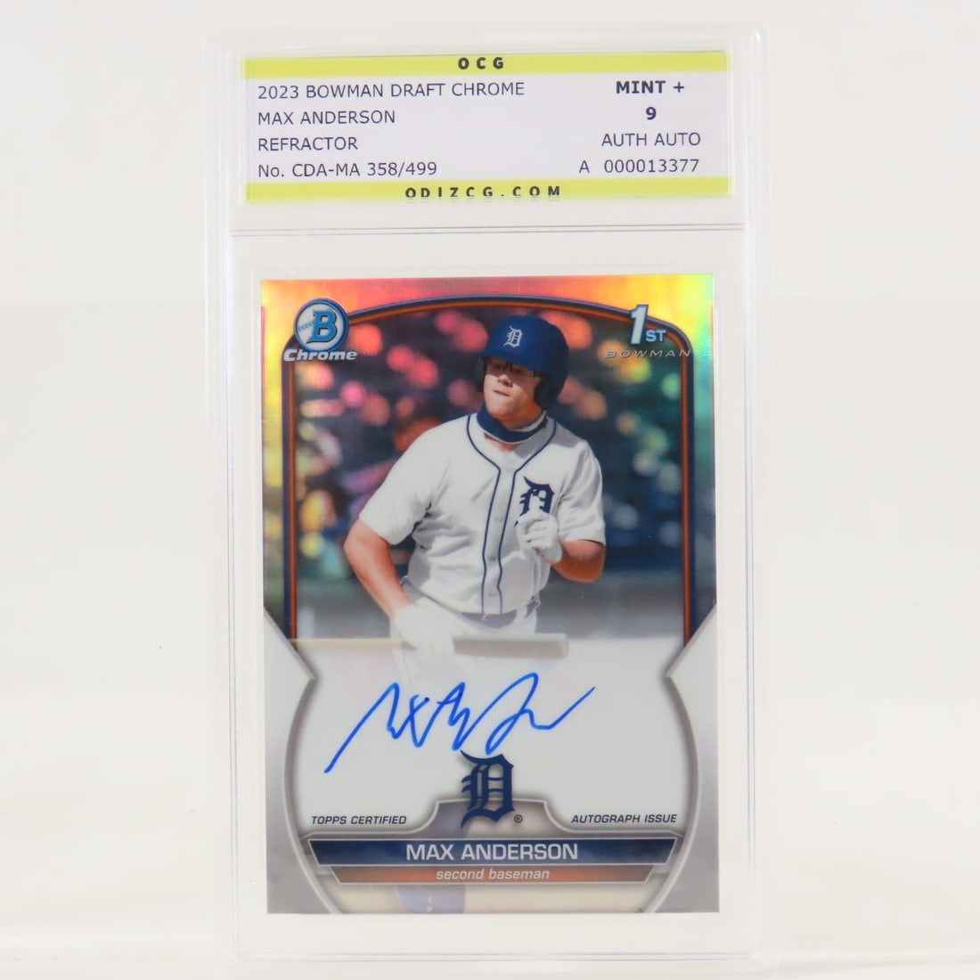 3 Odiz Graded Cards- Anderson, Flaherty & Montes - 2