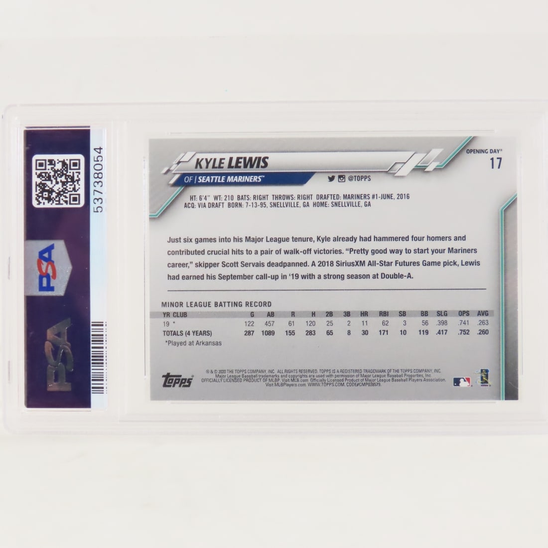 5 PSA Graded 2015-202 Baseball Cards - 8