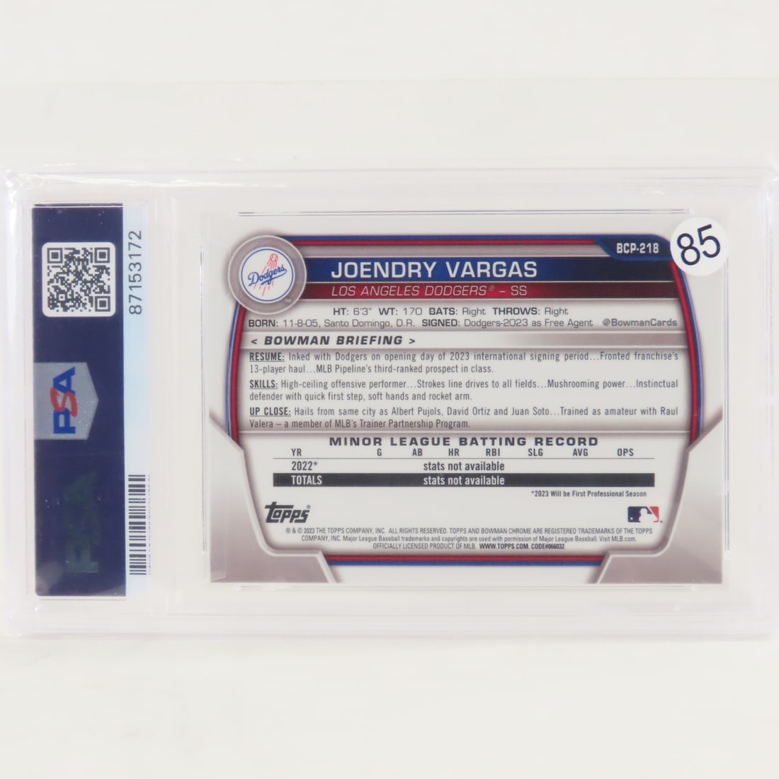 4 PSA Graded Baseball Cards 2020-2023 - 9