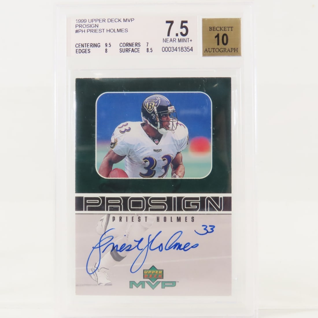 4 Beckett Graded Football Cards 1999-2001 - 2