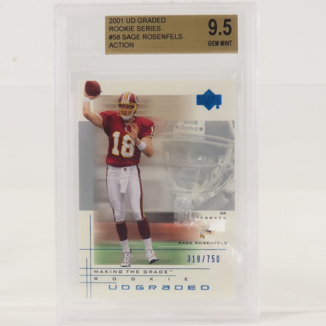 4 Beckett Graded Football Cards 1999-2001 - 8