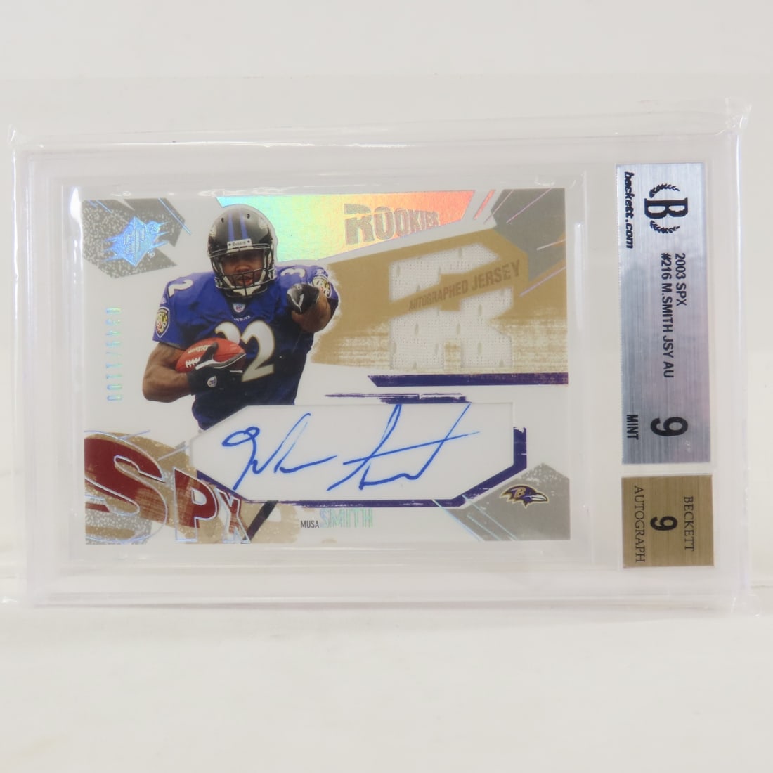 5 Beckett Graded Rookie Football Cards 2003-2020 - 5