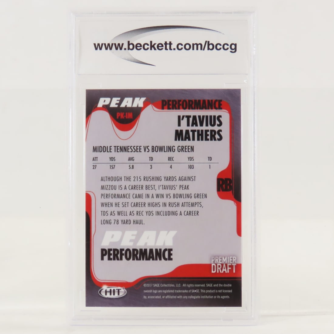 4 Beckett Graded Football Cards 2005-2021 - 5