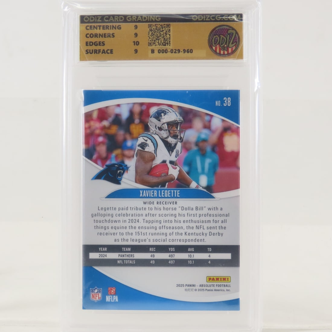 11 Odiz Graded Panini Absolute Football Cards - 5