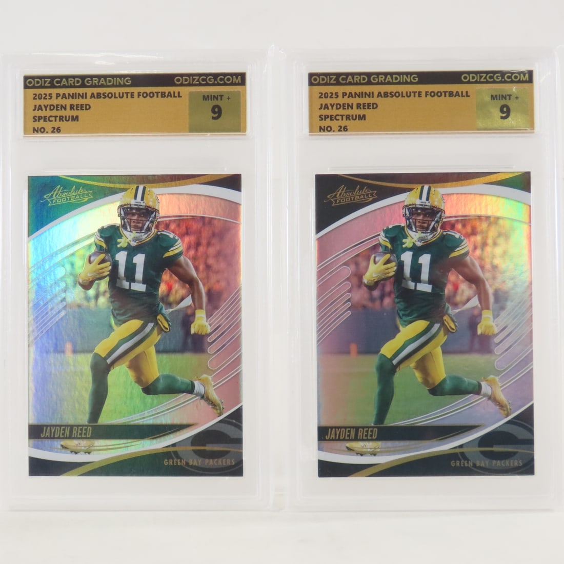 11 Odiz Graded Panini Absolute Football Cards - 6