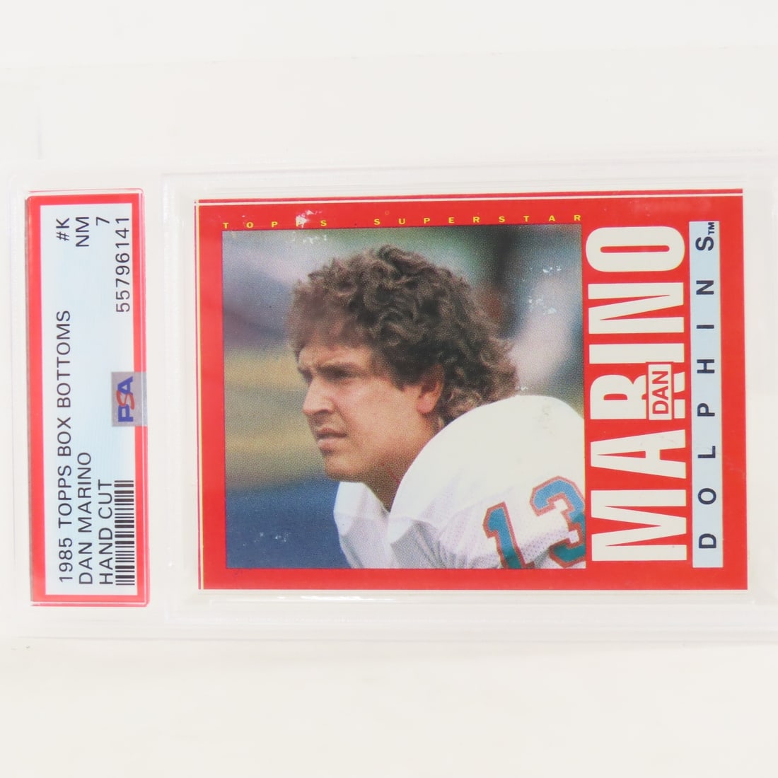 1985 Topps Box Bottoms Dan Marino #K PSA 7 NM - 2