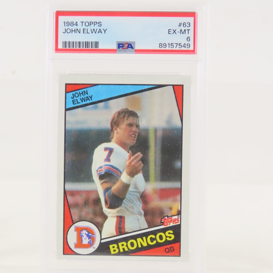 2 1984 Topps John Elway Rookies #83 PSA 6 & 5 - 4