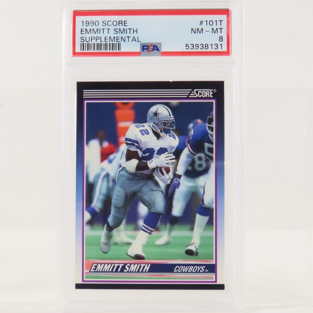 3 1990 Score Emmitt Smith Supplemental #101T PSA 8 - 4