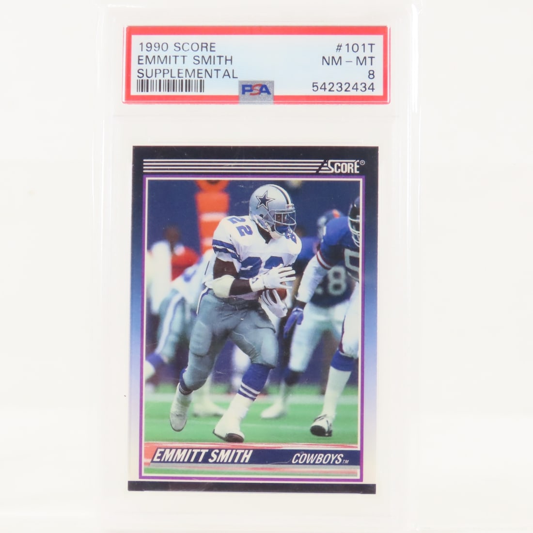 3 1990 Score Emmitt Smith Supplemental #101T PSA - 4