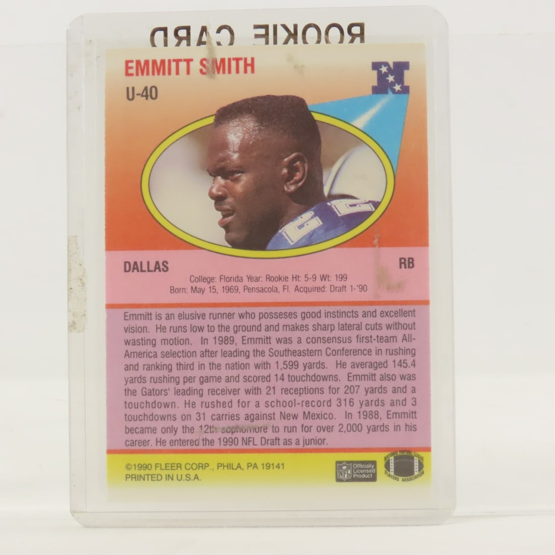 3 1990 Emmitt Smith Rookie Cards 2 Score, 1 Fleer - 7