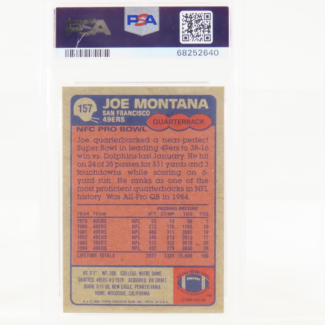 8 Joe Montana & 4 Jerry Rice Cards, 1 PSA 7 NM - 3