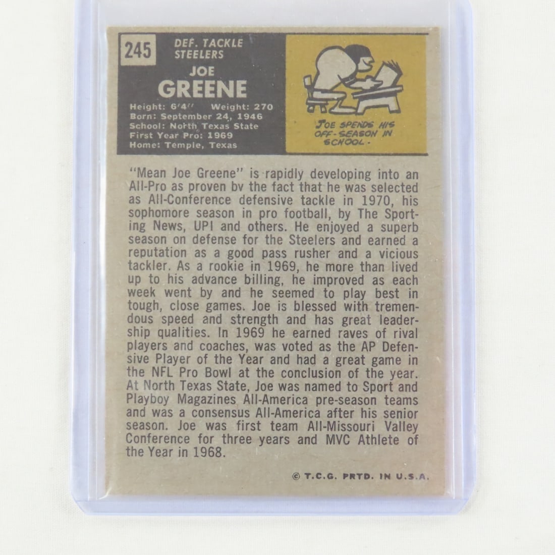8 1960s & 70s Football Cards with stars & rookies - 3