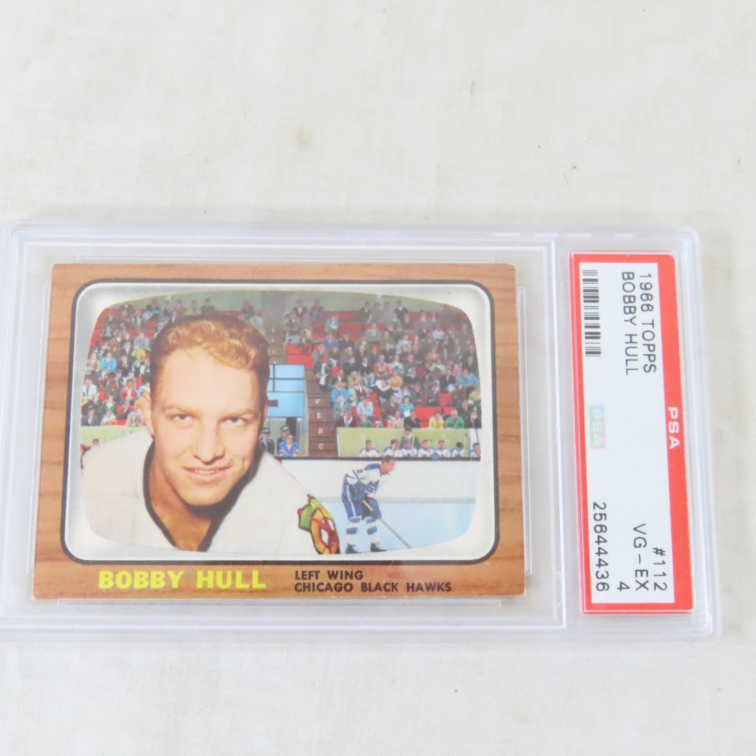 6 Bobby Hull Hockey Cards, 1966 Topps PSA 4 & 2 - 2