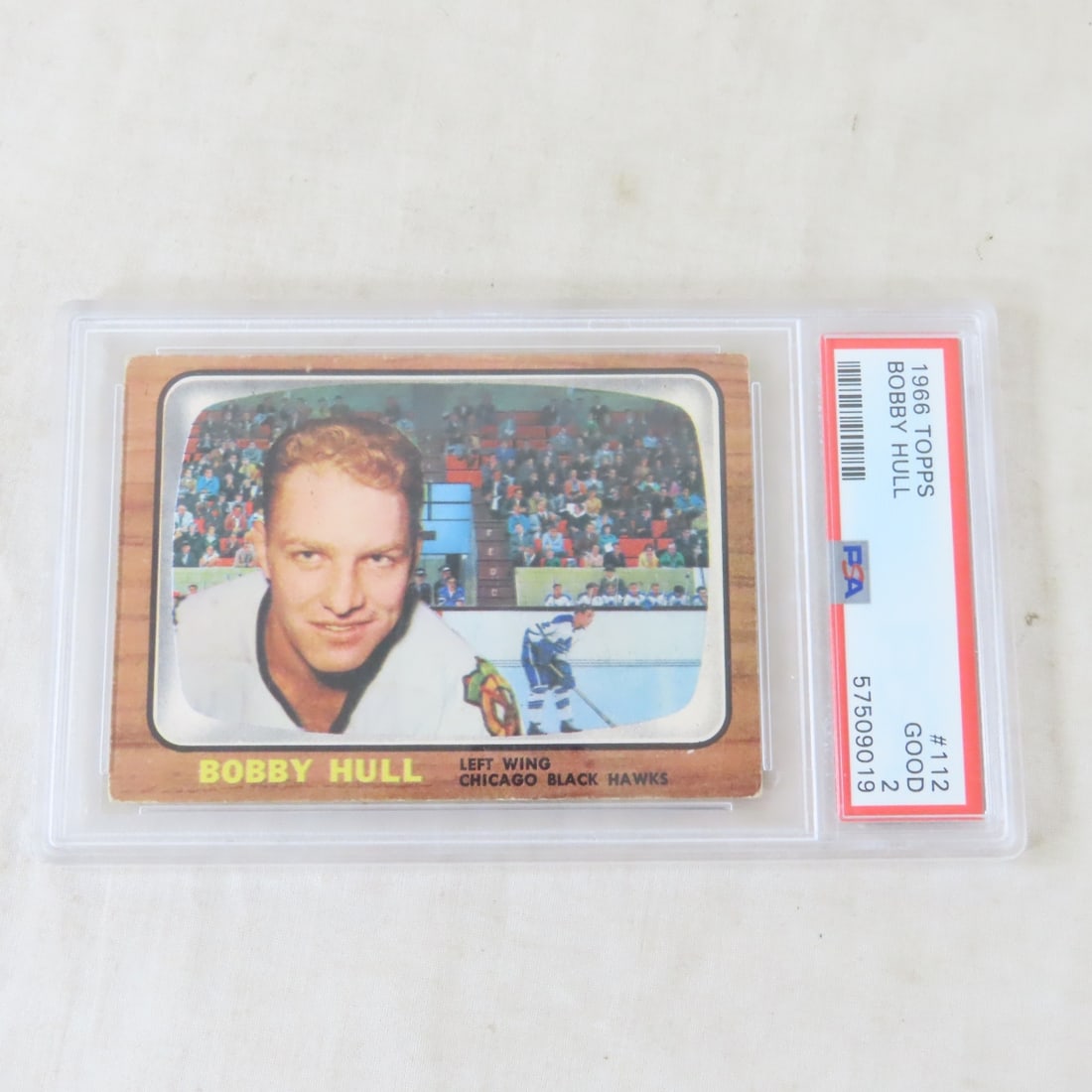 6 Bobby Hull Hockey Cards, 1966 Topps PSA 4 & 2 - 4