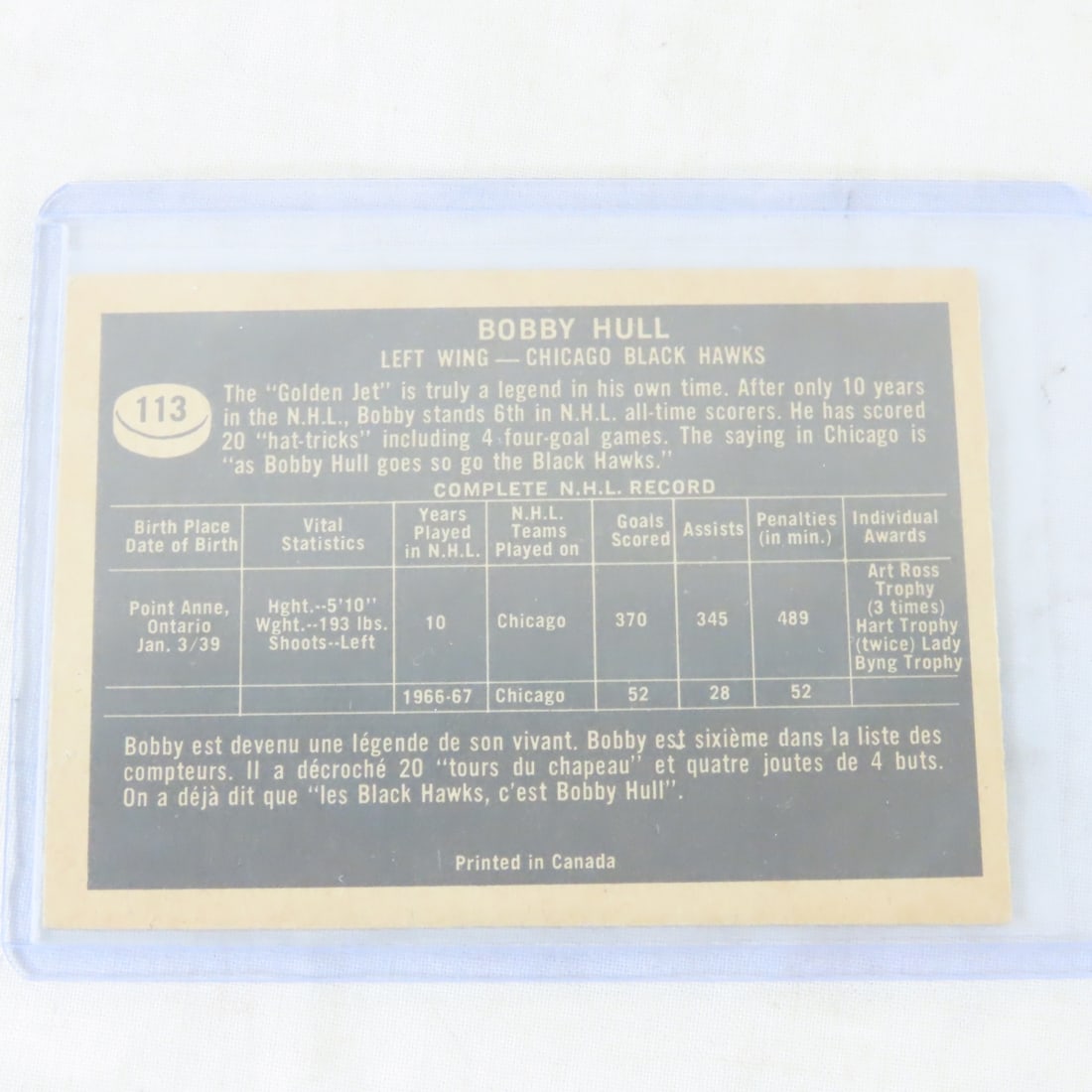 6 Bobby Hull Hockey Cards, 1966 Topps PSA 4 & 2 - 9
