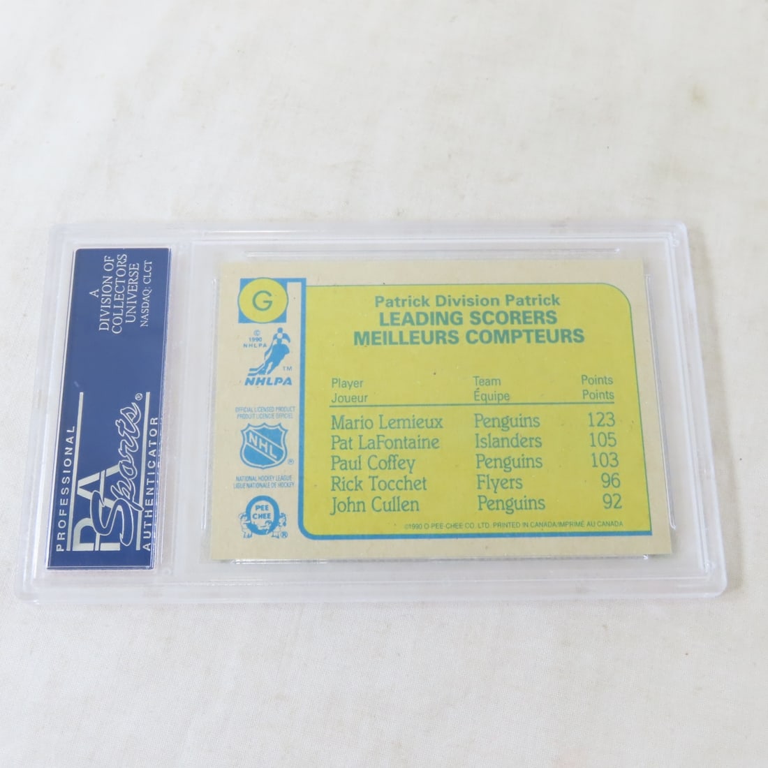 20 Mario Lemieux Hockey Cards, 2 are PSA Graded - 3