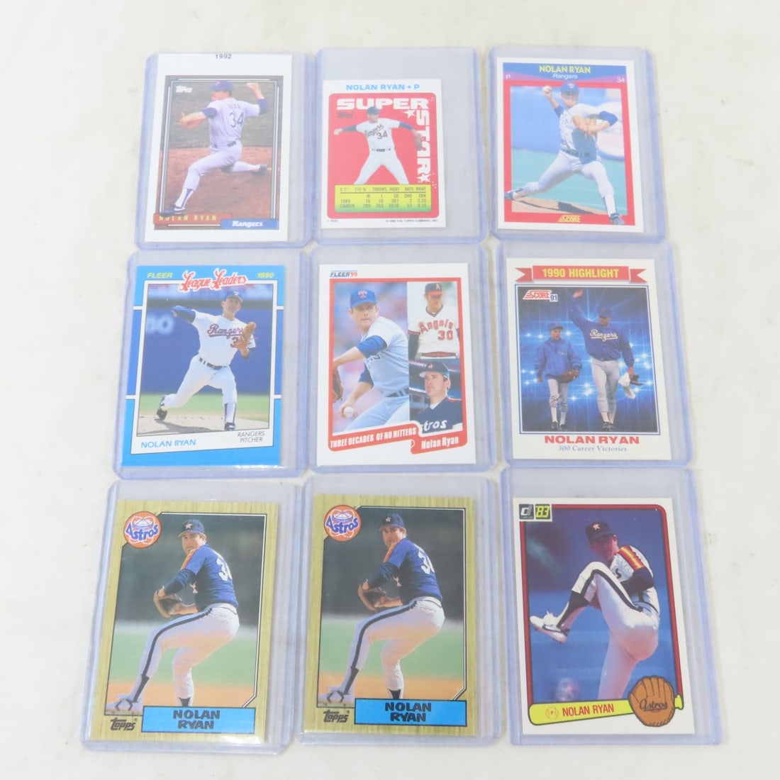 50 1980s & Newer Nolan Ryan Baseball Cards - 3