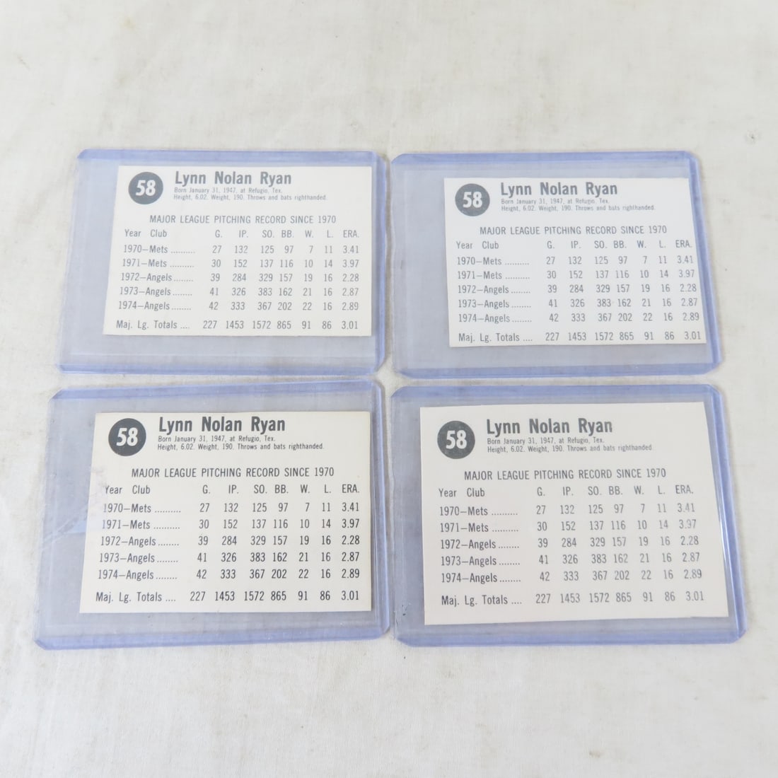 16 1970s Nolan Ryan Baseball Cards - 3