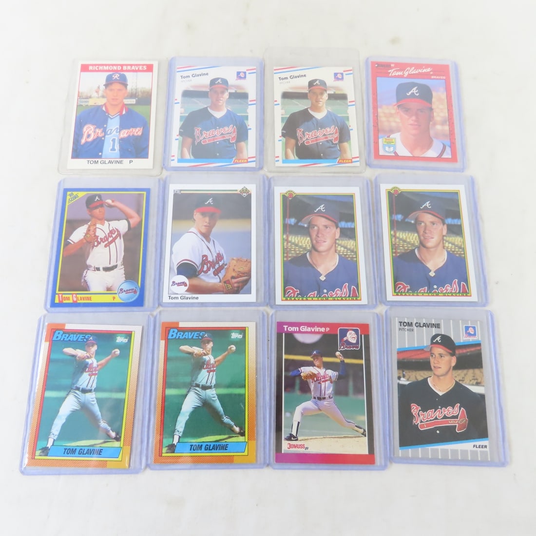 65+ Tom Glavine Baseball Cards Including Rookies - 3