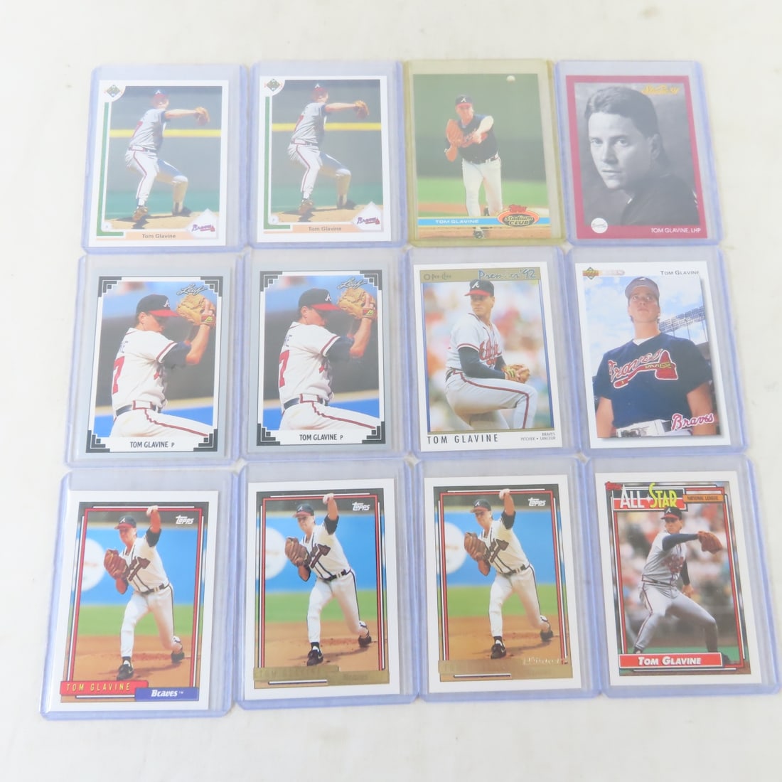65+ Tom Glavine Baseball Cards Including Rookies - 4
