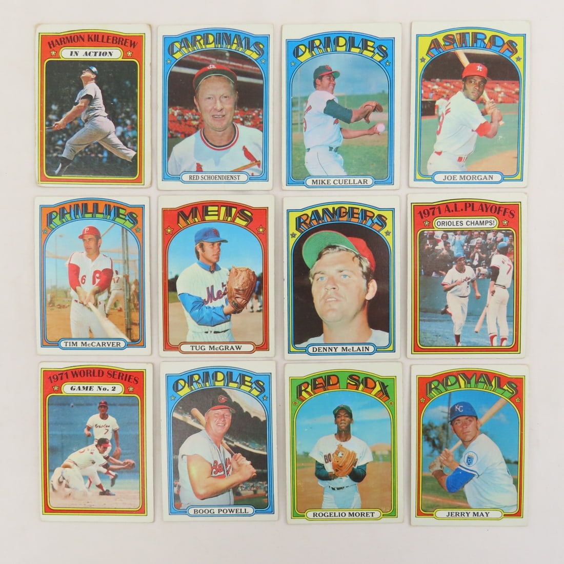 60+ 1972 Topps Baseball Cards- Killebrew, Powell - 2