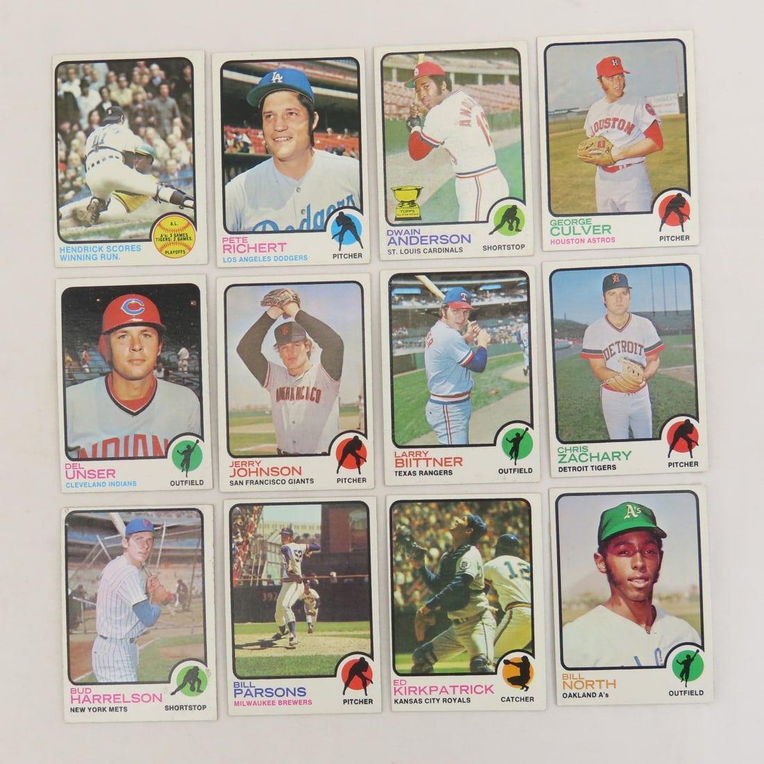 80+ 1973 Topps Baseball Cards- Blyleven, Matthews - 6