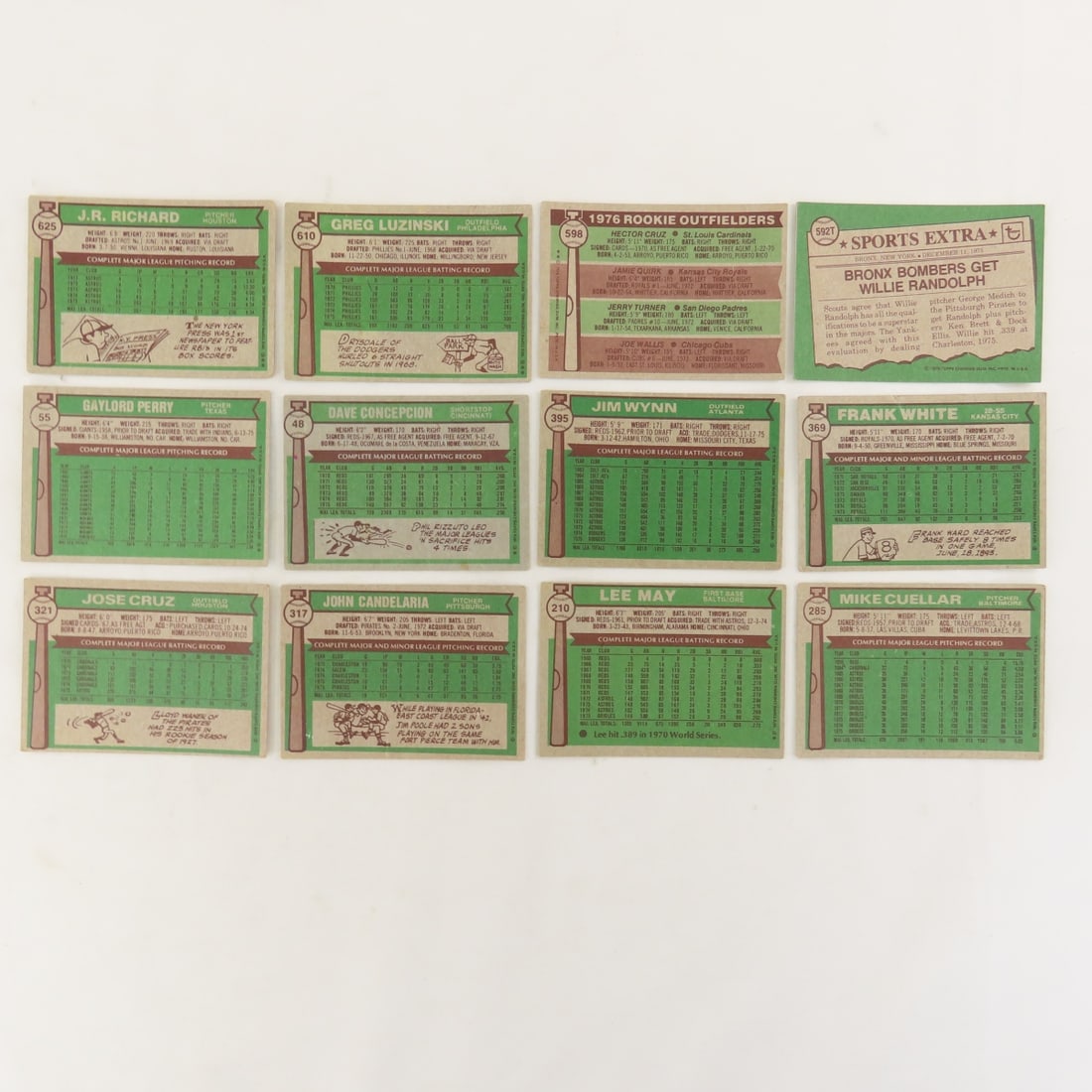 90+ 1976Topps Baseball Cards- Carlton, Smalley - 5