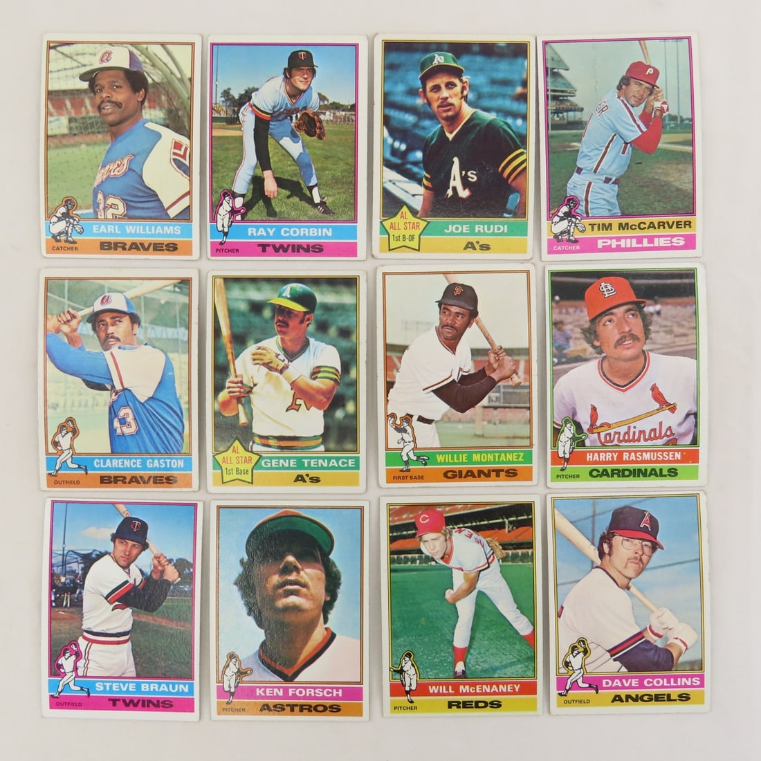 90+ 1976Topps Baseball Cards- Carlton, Smalley - 8